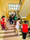 "Chiến sỹ nhí xây dựng trường học sáng - xanh - sạch - đẹp"