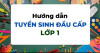 Tuyển sinh lớp 1