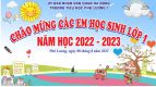 HÌNH ẢNH CHÀO ĐÓNG CÁC EM HỌC SINH LỚP 1 NĂM HỌC 2022-2023