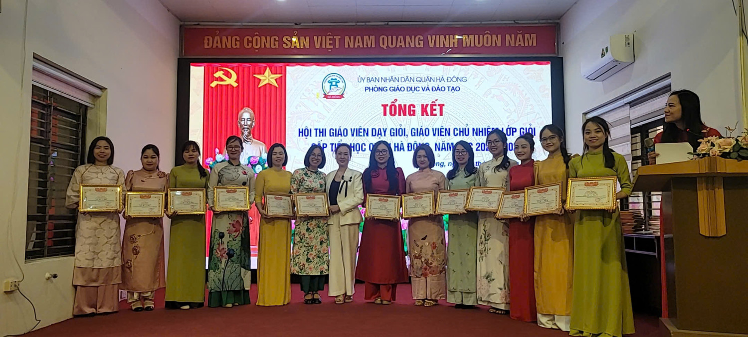 Chúc mừng các Cô giáo Xinh đẹp và tài năng của Trường TH Phú Lương I đã đạt giải cao trong Hội thi GV dạy giỏi và GVCN Giỏi cấp Quận.