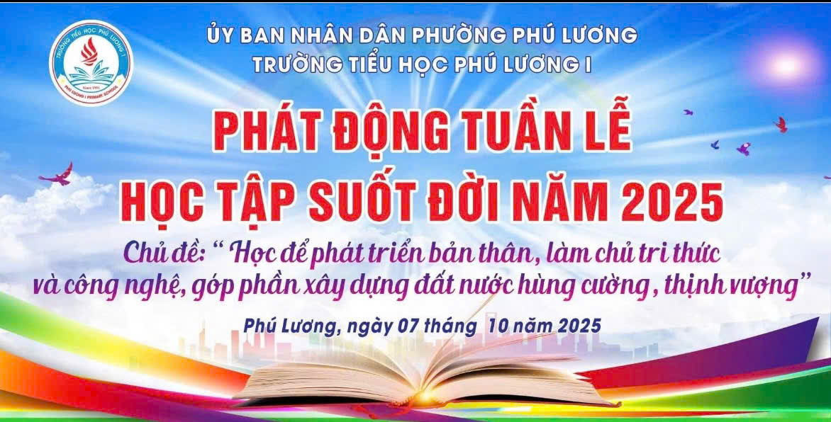 🌻PHÁT ĐỘNG TUẦN LỄ HỌC TẬP SUỐT ĐỜI NĂM HỌC 2025-2026 🌻 🎓 Chủ đề: “Học để phát triển bản thân, làm chủ tri thức và công nghệ, góp phần xây dựng đất nước hùng cường, thịnh vượng”