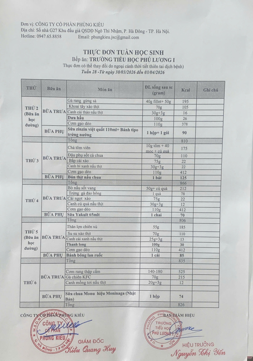 Tuần 28 từ 30 3 đến 3 4 2026