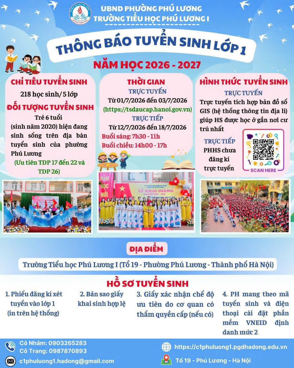 THÔNG BÁO 🔧 VẬN HÀNH THỬ NGHIỆM HỆ THỐNG TUYỂN SINH TRỰC TUYẾN LỚP 1 – NĂM HỌC 2026-2027